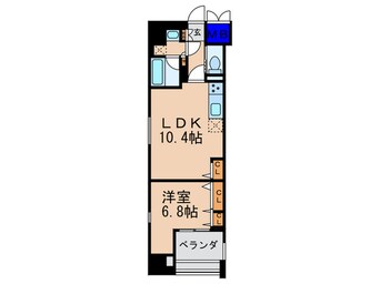 間取図 リソシェロ-ヴ四条(403)