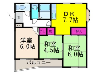 間取図 コ－ポ松政