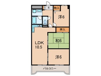 間取図 カウリ－芦屋