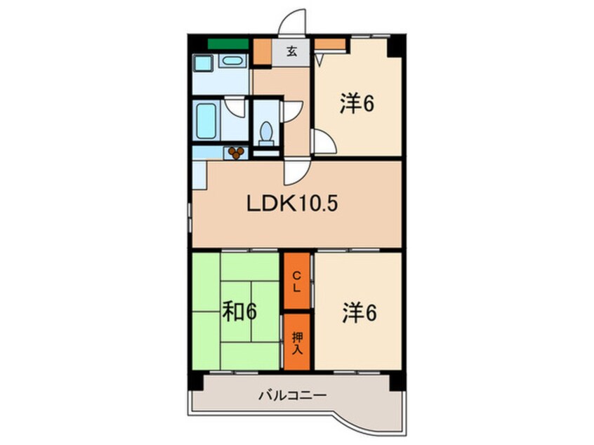 間取図 カウリ－芦屋