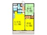 ｶﾞｰﾃﾞﾝﾊｲﾂ清水 2LDKの間取り