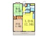 ｶﾞｰﾃﾞﾝﾊｲﾂ清水 2LDKの間取り