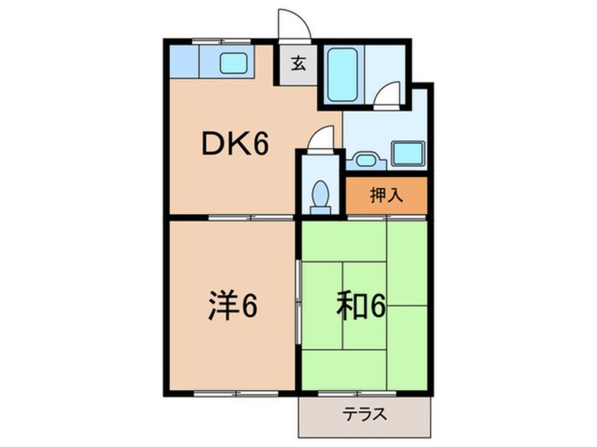 間取図 プチパレスⅡ