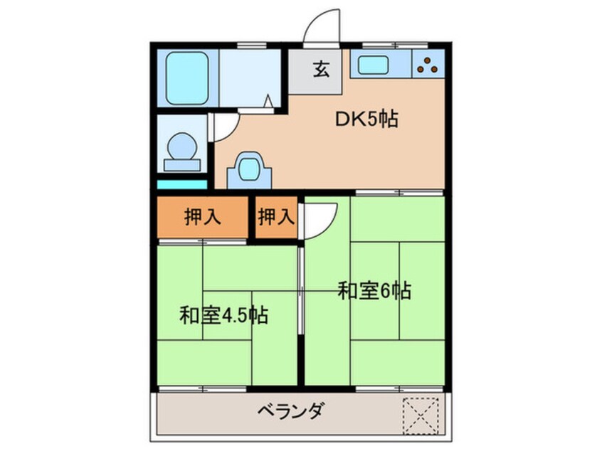 間取図 若葉ハイツ