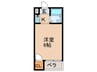 フォンタル三津屋 1Rの間取り
