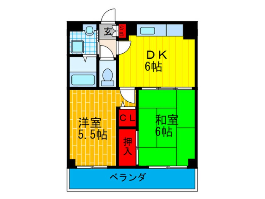 間取図 アティ－ナ守口