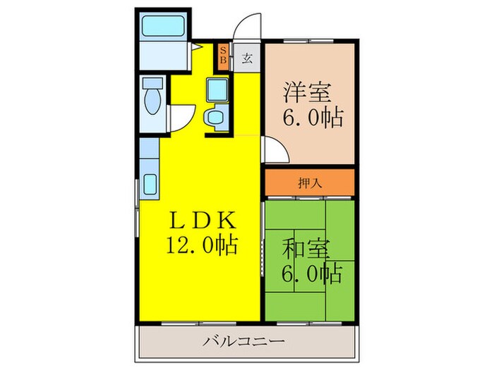 間取り図 ｴｸｾﾙ春日丘