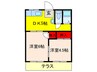 清和荘 2DKの間取り