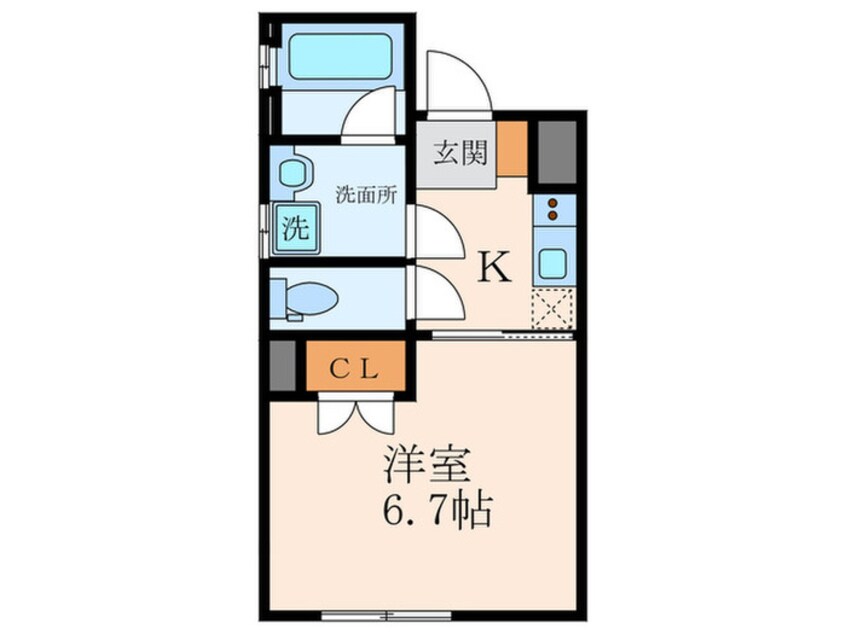 間取図 仮）Liberty杭瀬