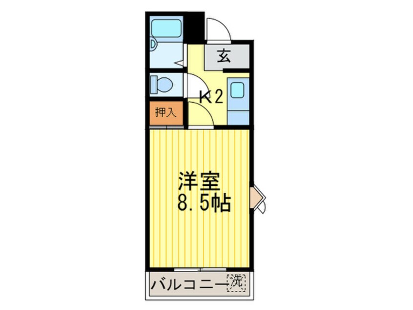 間取図 コスモハイツ新町２