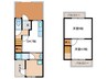 太秦樋ノ内町テラスハウス 2DKの間取り