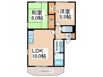 間取図 フロ－レンス二色Ｄ棟