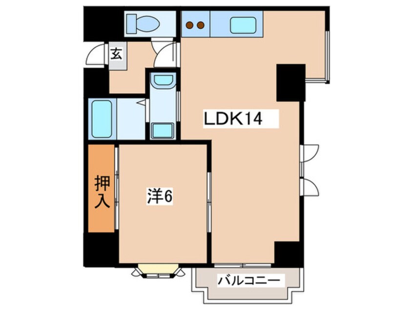 間取図 メロディハイム東帝塚山