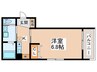 MELDIA湊 1Kの間取り
