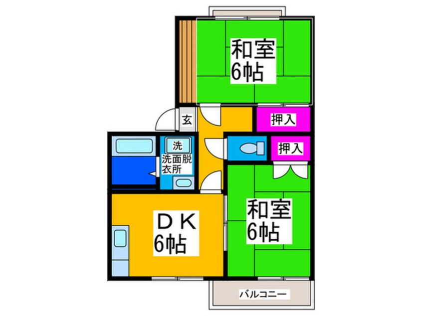 間取図 サンメイト深井Ｂ