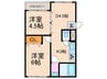 サト－ピア香里園 2DKの間取り