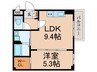 Urban Court Fuse 1LDKの間取り