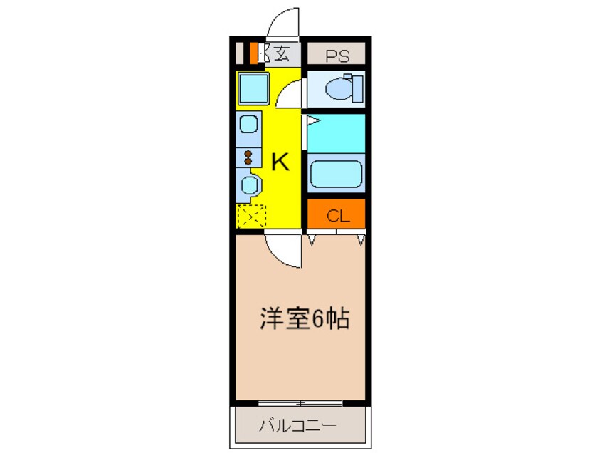 間取図 ヴァンベ－ル服部