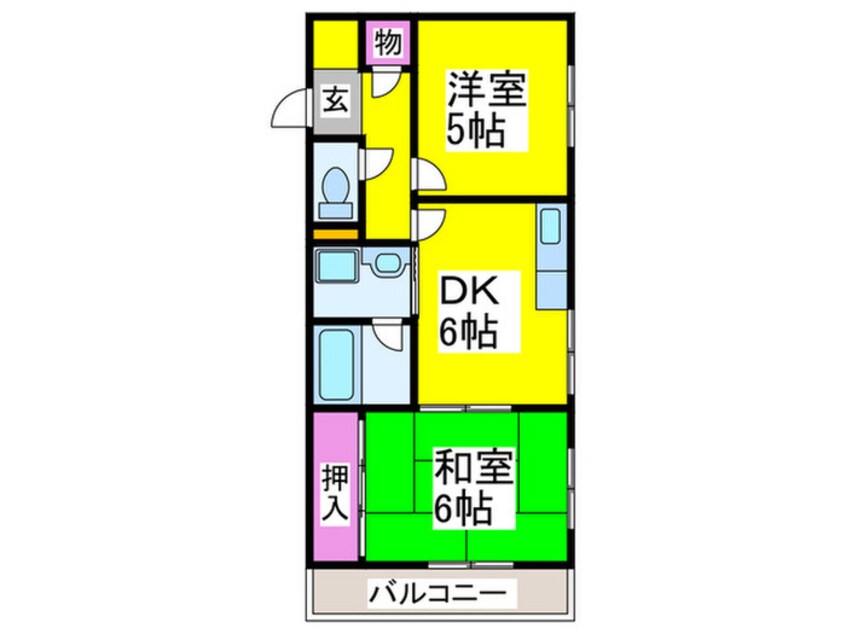 間取図 パラシオ小島