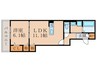 GRAMM深草South 1LDKの間取り
