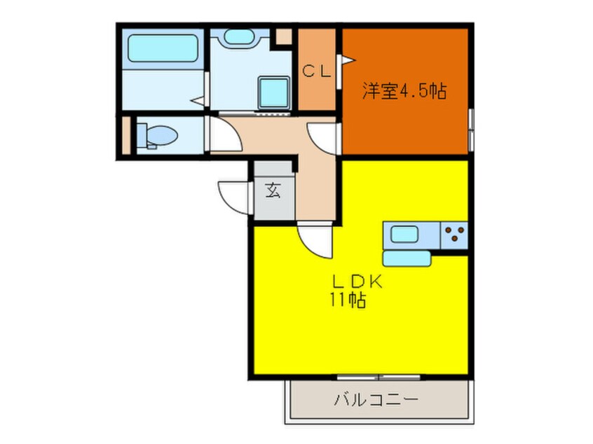 間取図 サニ－ガ－デン鶴見