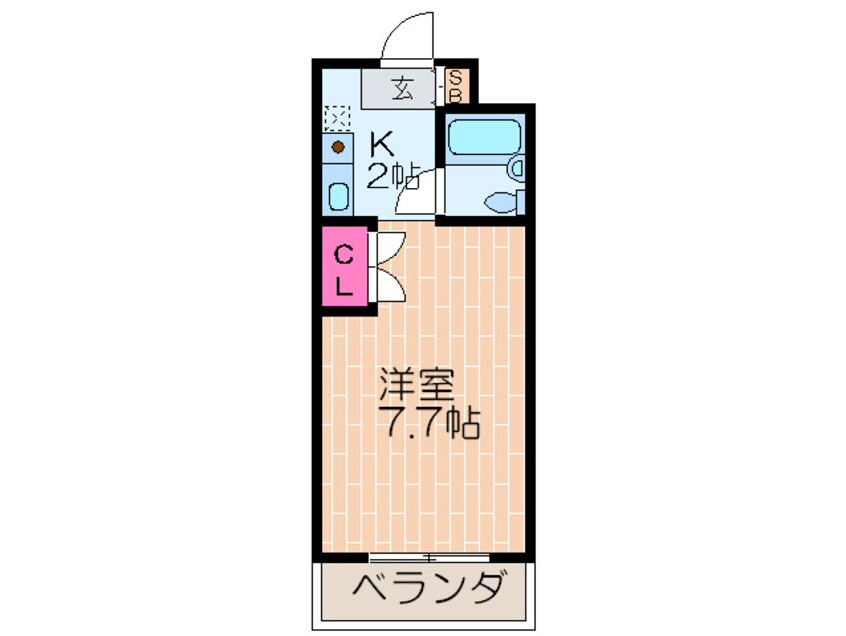 間取図 スチュ－デント平野