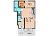 ル・ラルゴ 1LDKの間取り