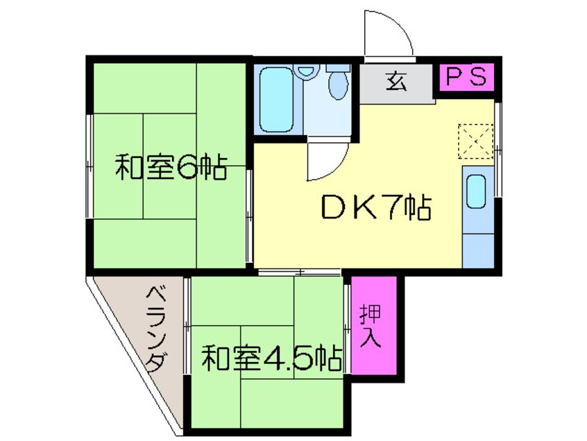 間取図 エミネンスⅢ湯里