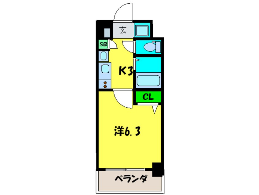 間取図 ｴｽﾃﾑﾌﾟﾗｻﾞﾐｯﾄﾞﾌﾟﾚｲｽ(511)