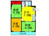 桜木マンション 3DKの間取り