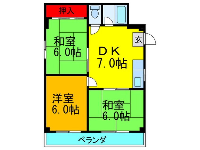 間取図 桜木マンション