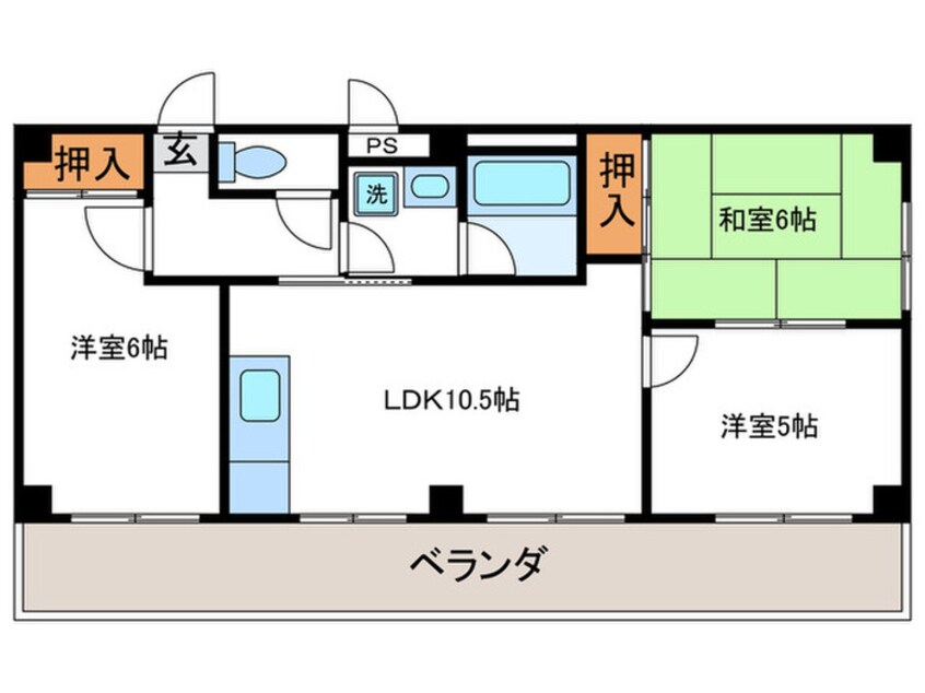 間取図 パークサイド桂