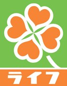 ライフ此花伝法店(コンビニ)まで327m ハーモニーテラス伝法Ⅴ