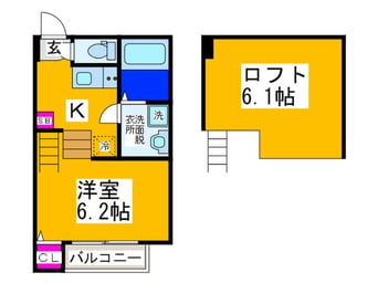 間取図 ﾊｰﾓﾆｰﾃﾗｽ清水丘Ⅱ
