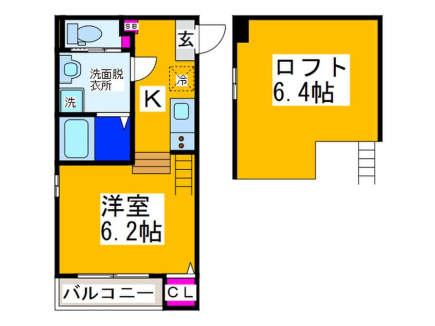 間取図 ﾊｰﾓﾆｰﾃﾗｽ清水丘Ⅱ