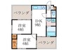 Chalet de louest 2DKの間取り