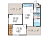 Chalet de louest 2DKの間取り