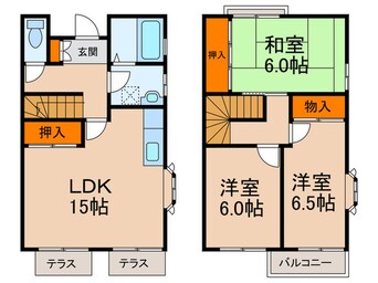 間取図 グリ－ンガ－デン８号棟