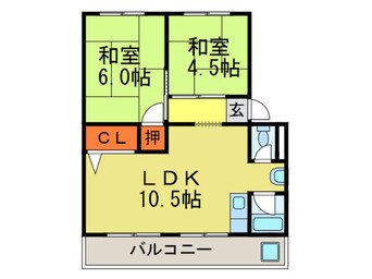 間取図 御殿山コ－ポＡ