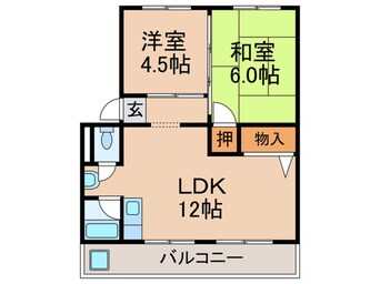 間取図 御殿山コ－ポＡ