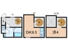 アリビア藤江 1Rの間取り