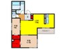 仮)D-ROOM橋波東之町　西棟 2LDKの間取り