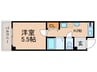 Ｔｓ　Ｃａｓａ御幸町 1Kの間取り