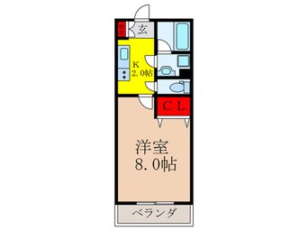 間取図 パウゼ西本町