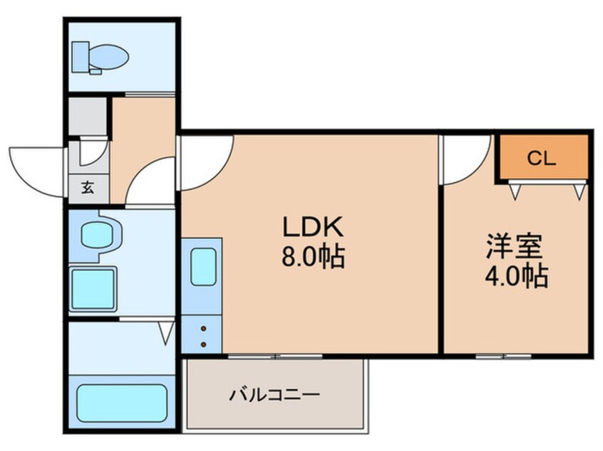 間取図 モアナ住吉