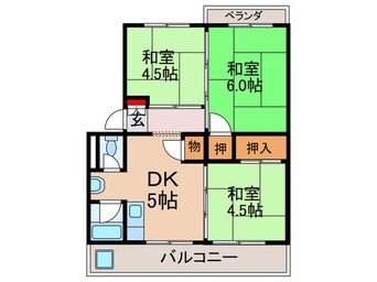 間取図 御殿山コ－ポＣ