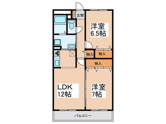 間取図 エルロード住吉７号館