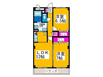 間取図 エルロード住吉７号館