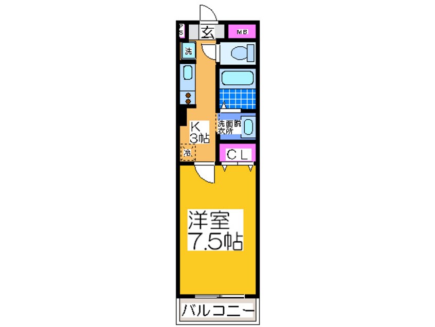 間取図 エルロード住吉７号館