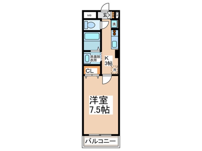 間取図 エルロード住吉７号館